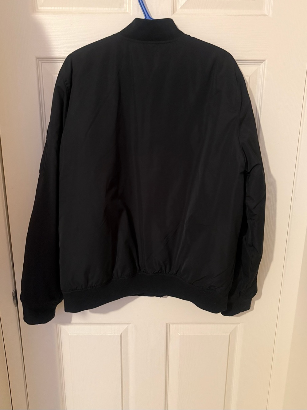 Joe Fresh Black Men’s Bomber Jacket with Zip Pocket - Picture 2 of 6